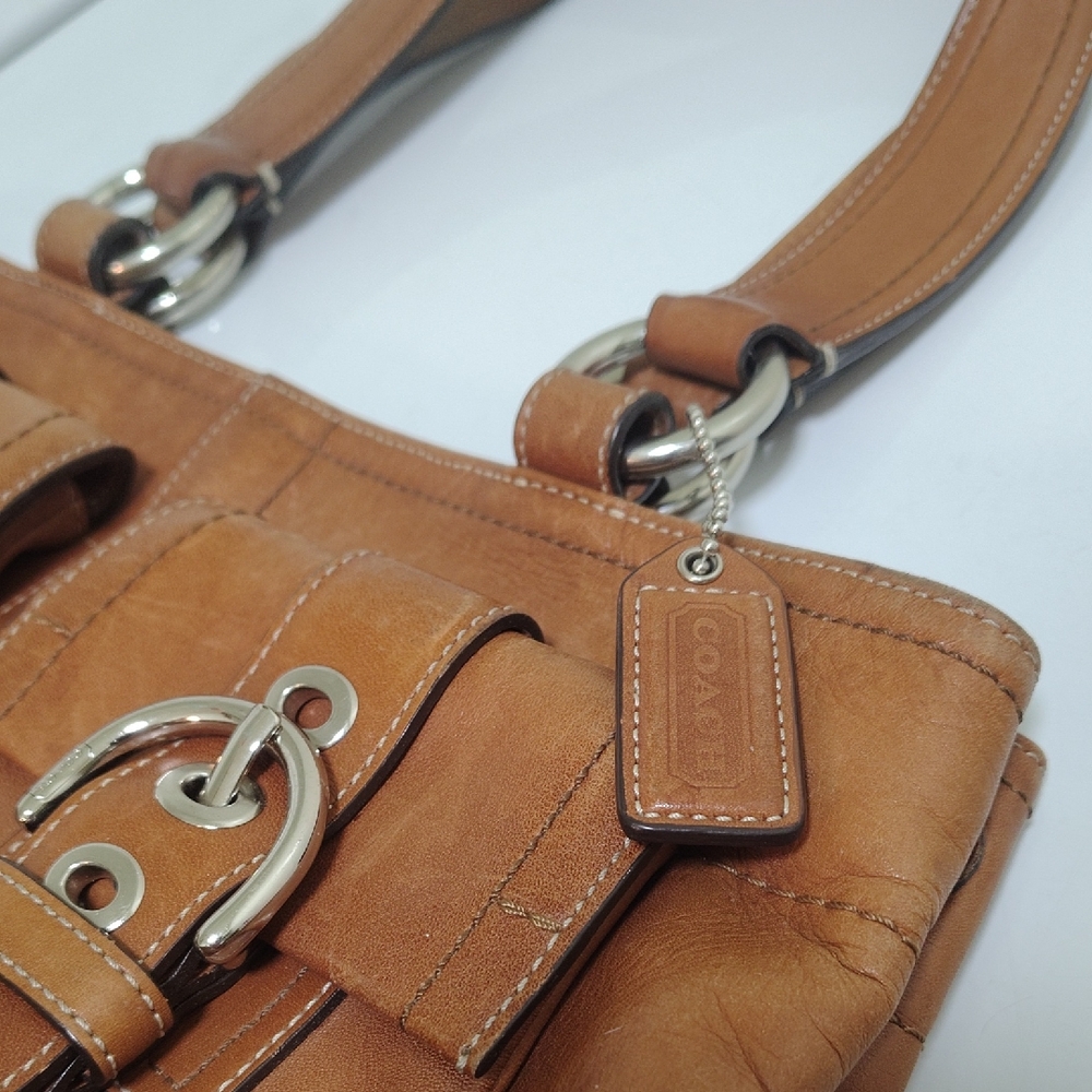 Used Coach Brown Leather Shoulder Bag